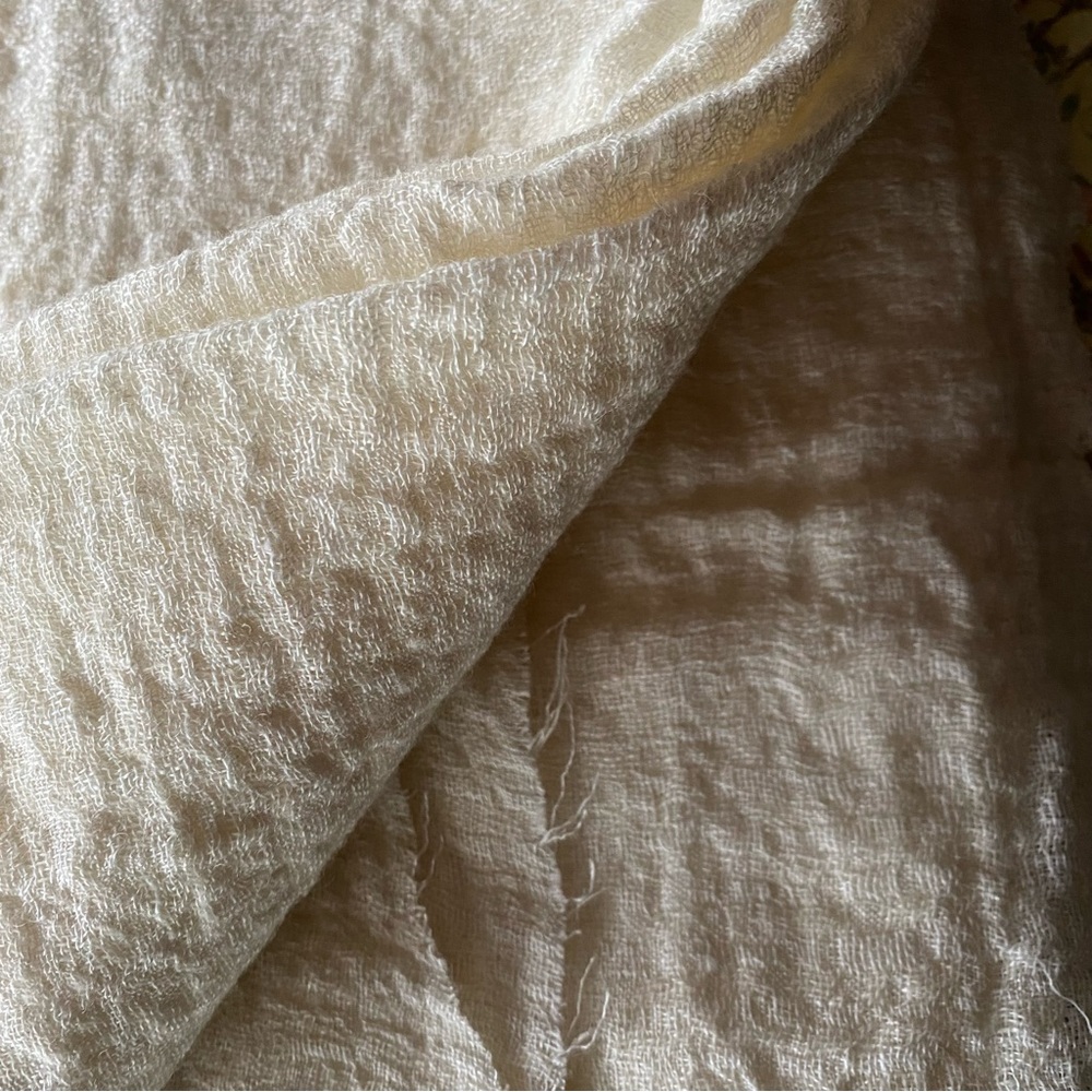 Wool linen blend fabric Lithuania unused NWT